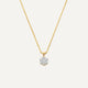 Six Prong Diamond Cluster Linked Pendant Necklace (0.10 ct)