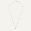 14 Karat Gold with Diamonds Six Prong Diamond Cluster Linked Pendant Necklace (0.10 ct) - 10