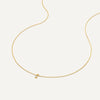 Or 14 Carats avec Diamant Collier Pendentif Six Prong Lié Diamant (0.05 ct) - 6