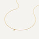 Collier Pendentif Six Prong Lié Diamant (0.05 ct)