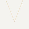 14 Karat Gold with Diamond Four Prong Diamond Linked Pendant Necklace (0.05 ct) - 1