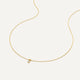 Four Prong Diamant Linked Anhänger Halskette (0.05 ct)