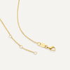 585er Gold mit Diamant Four Prong Diamant Linked Anhänger Halskette (0.05 ct) - 9
