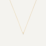 Four Prong Diamond Linked Pendant Necklace (0.07 ct)