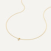 585er Gold mit Diamant Four Prong Diamant Linked Anhänger Halskette (0.07 ct) - 6