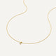 Four Prong Diamant Linked Anhänger Halskette (0.07 ct)