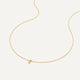 Four Prong Diamant Linked Anhänger Halskette (0.08 ct)