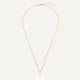 Four Prong Diamant Linked Anhänger Halskette (0.08 ct)