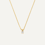 Four Prong Diamond Linked Pendant Necklace (0.08 ct)