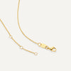 585er Gold mit Diamant Four Prong Diamant Linked Anhänger Halskette (0.08 ct) - 10