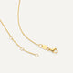 Four Prong Diamant Linked Anhänger Halskette (0.08 ct)