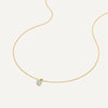 14 Karat Gold with Diamonds Diamond Cluster Linked Pendant Necklace (0.15 ct) - 6