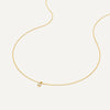 585er Gold mit Diamant Six Prong Diamant Linked Anhänger Halskette (0.10 ct) - 7