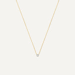 Diamond Open Halo Pendant Necklace (0.05 ct)