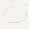 14 Karat Gold with Diamonds Diamond Open Halo Pendant Necklace (0.05 ct) - 7