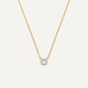 Diamond Open Halo Pendant Necklace (0.05 ct)