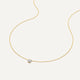 Four Prong Diamant Halo Pendant Ketting (0.05 ct)