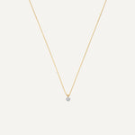Diamond Halo Linked Pendant Necklace (0.05 ct)
