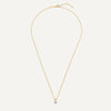 14 Karat Gold with Diamonds Diamond Halo Linked Pendant Necklace (0.05 ct) - 9