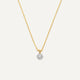 Diamond Halo Linked Pendant Necklace (0.05 ct)