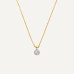 Diamant Halo Linked Pendant Halskette (0.05 ct)
