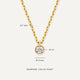 Collar con Colgante Engarzado con Diamante en Bezel Set (0.01 ct)
