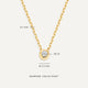 Collar Colgante de Diamante con Engaste Bezel Ancho (0.03 ct)