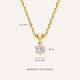 Six Prong Diamond Linked Pendant Necklace (0.07 ct)