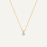 Collier Pendentif Cluster Lié Diamant (0.08 ct)