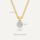 Collar de Eslabones con Colgante de Racimo de Diamantes (0.08 ct)