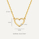 Collar Colgante Corazón Abierto con Diamante (0.01 ct)