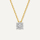 Collier Pendentif Halo Four Prong Diamant (0.04 ct)