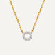 Collier Halo Ouvert Diamant (0.03 ct)