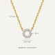 Collar con Colgante Open Halo de Diamantes (0.03 ct)