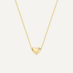 Diamond Puffy Heart Pendant Necklace (0.01 ct)