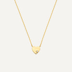 Diamant Hjerte Vedhængshalskæde (0.01 ct)