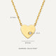 Collar Colgante de Corazón con Diamante (0.01 ct)
