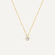 Bezel Set Diamond Linked Pendant Necklace (0.03 ct)