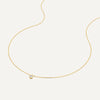 14 Karat Gold with Diamond Bezel Set Diamond Linked Pendant Necklace (0.03 ct) - 2