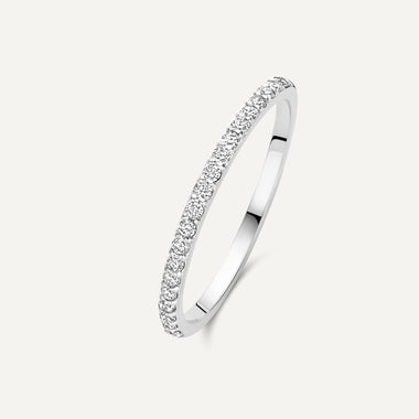 Or Blanc 14 Carats avec Diamants Diamond Alliance Ring (0.15 ct) - 1