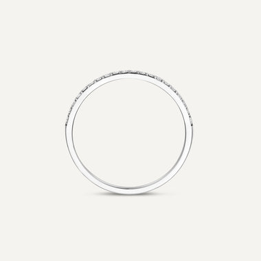 Or Blanc 14 Carats avec Diamants Diamond Alliance Ring (0.15 ct) - 9