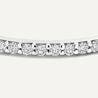Or Blanc 14 Carats avec Diamants Diamond Alliance Ring (0.15 ct) - 7