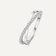 Diamond Crossover Ring (0.15 ct)