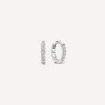 Pavé Diamond Mini Huggie Créoles (8mm) (0.05 ct)