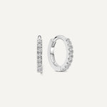 Pavé Diamond Petit Huggie Créoles (10mm) (0.06 ct)
