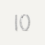 Pavé Diamond Huggie Créoles (12mm) (0.12 ct)