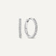 Pavé Diamond Huggie Hoops (12mm) (0.12 ct)