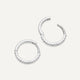 Pavé Diamant Huggie Creolen (12mm) (0.12 ct)