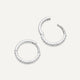 Pavé Diamond Huggie Hoops (12mm) (0.12 ct)