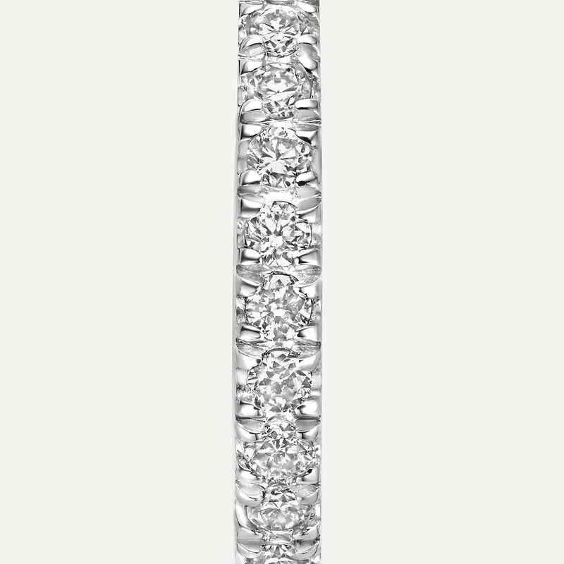 Pavé Diamond Huggie Hoops (12mm) (0.12 ct)